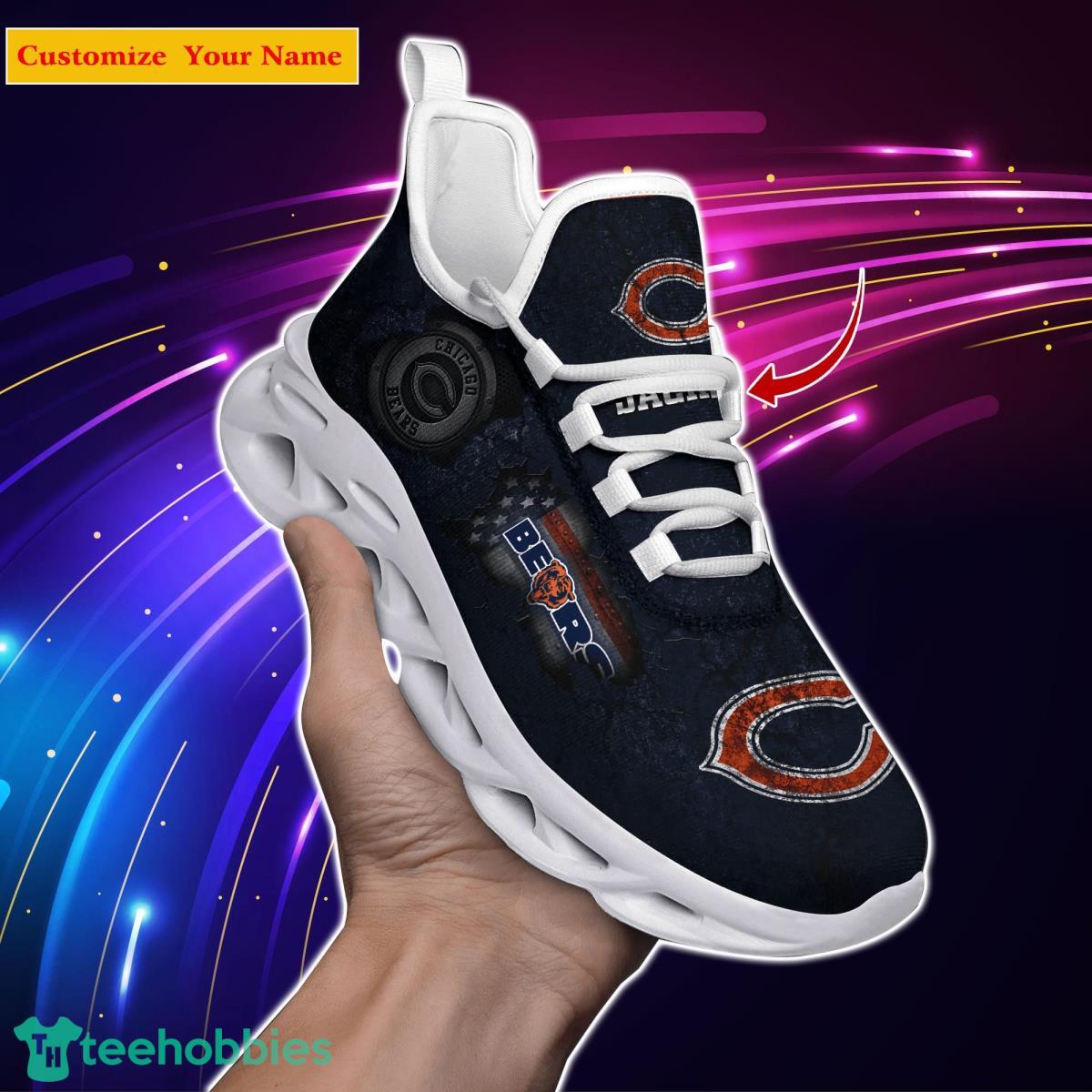 Chicago Bears NFL Custom Name Max Soul Shoes Great Gift For Men Women Fans Product Photo 1