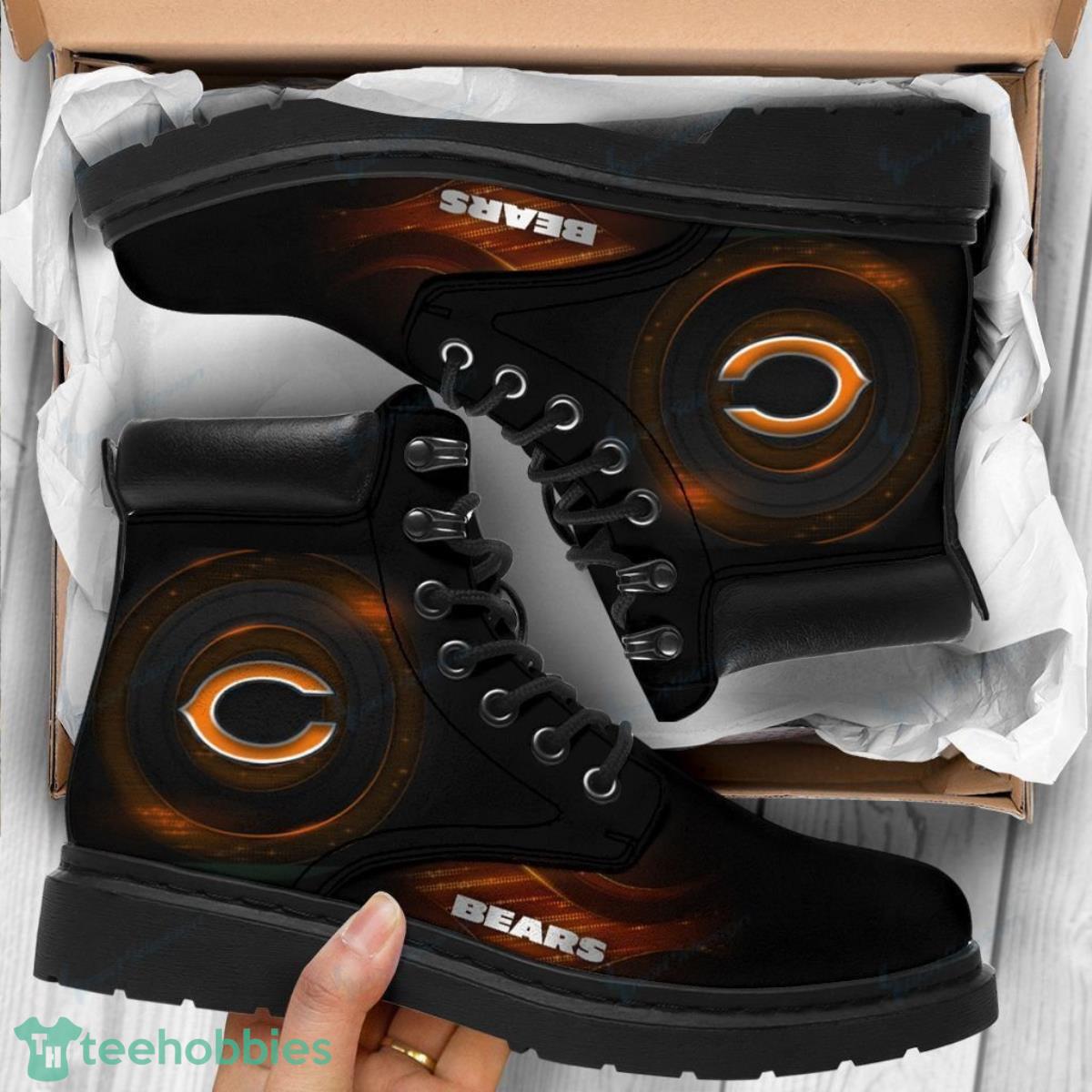 Chicago Bearss Football Team Leather Boots Best Gift For Men And Women Fans Product Photo 1
