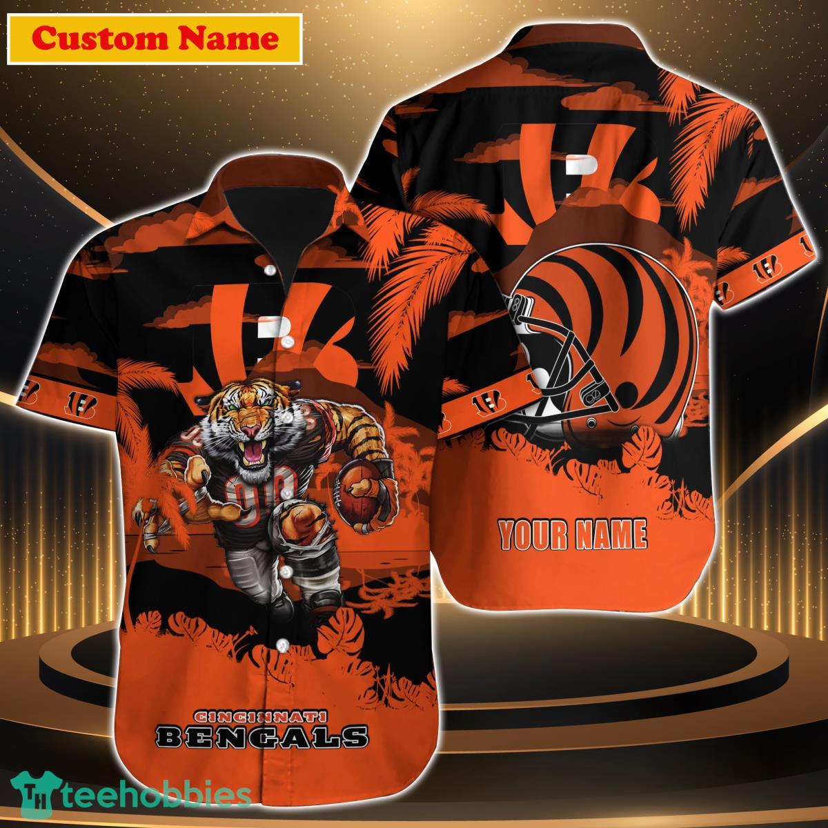 Cincinnati Bengals NFL Custom Name Hawaiian Shirt For Men Women Best Gift For Real Fan Product Photo 1