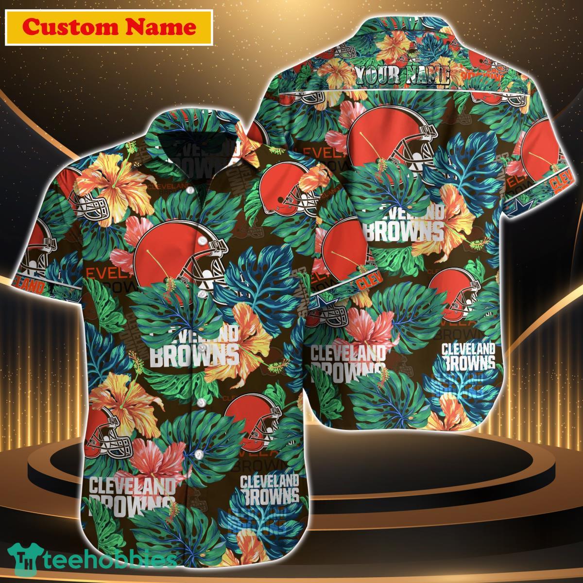 Cleveland Browns NFL Custom Name Hawaiian Shirt For Men Women Gift For Fan Product Photo 1