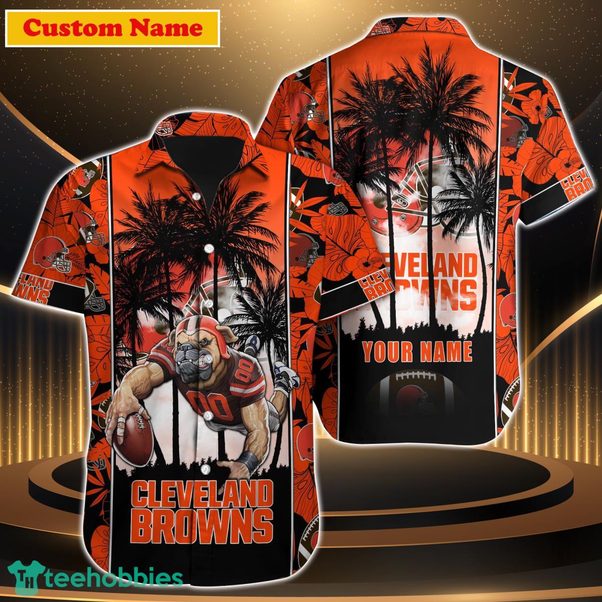 Cleveland Browns NFL Custom Name Hawaiian Shirt For Men Women Impressive Gift For Real Fan Product Photo 1