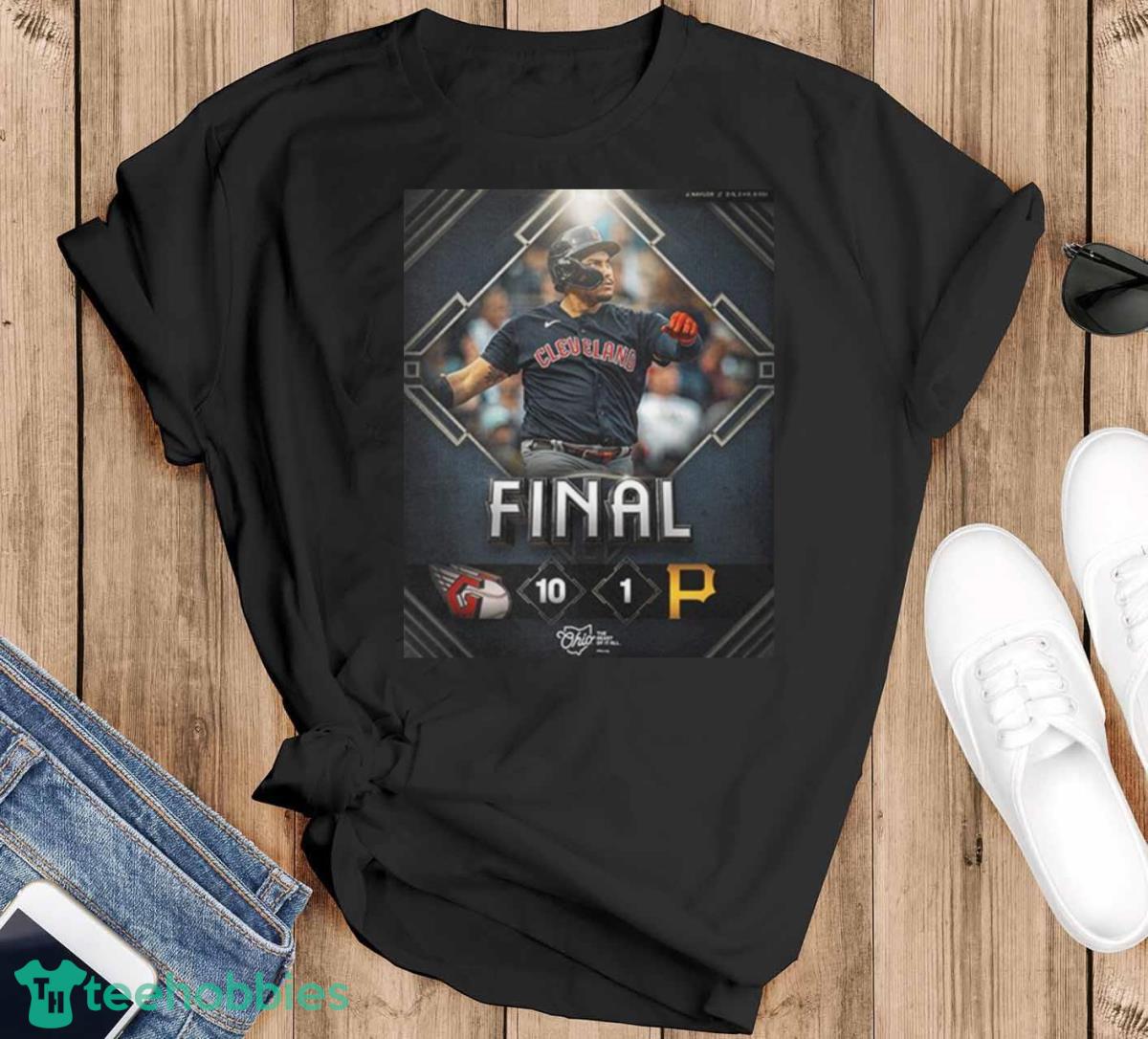 Cleveland Guardians Josh Naylor Owns Pittsburgh For The Land Guardians Wins T Shirt - Black T-Shirt