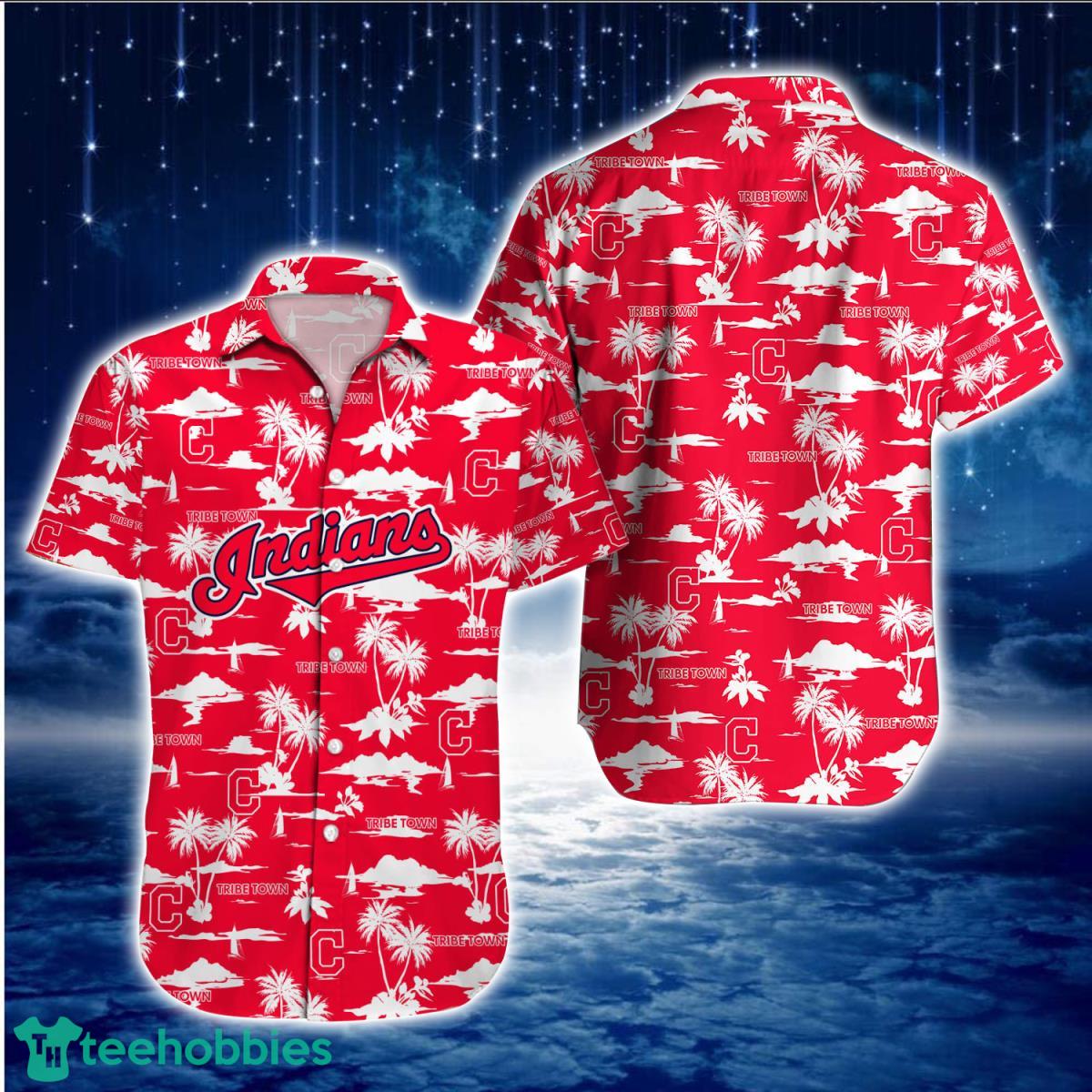 Cleveland Indians MLB Hibiscus Hawaiian Shirt - T-shirts Low Price