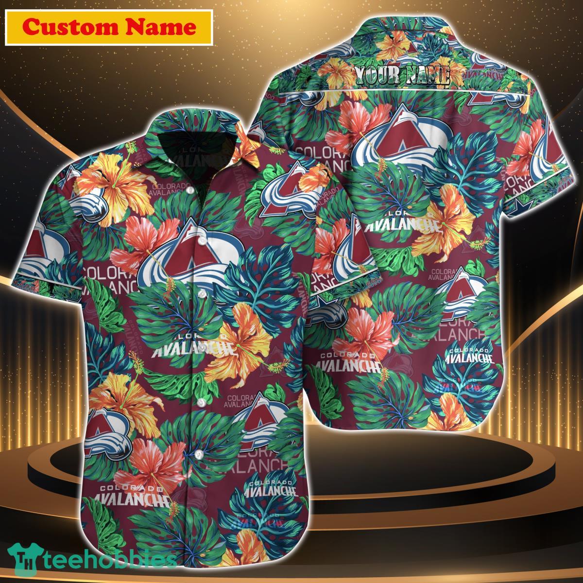 Colorado Avalanche NHL Custom Name Hawaiian Shirt For Men Women Gift For Fan Product Photo 1