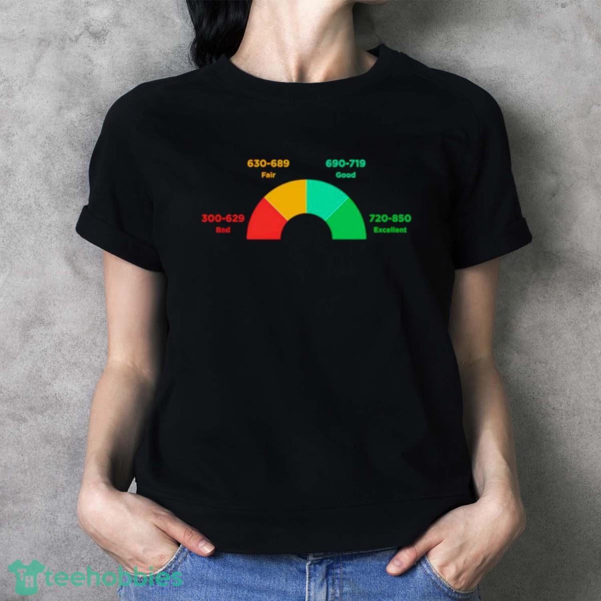Credit Score Meter Shirt - Ladies T-Shirt