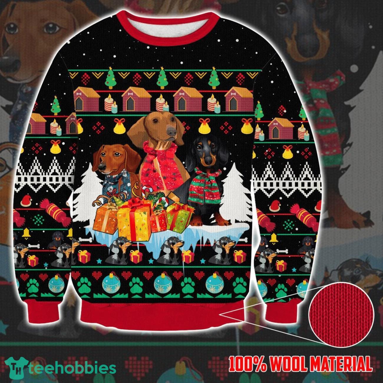 Dachshund 3D Sweater Ugly Christmas Sweater Great Gift For Men Women Product Photo 1