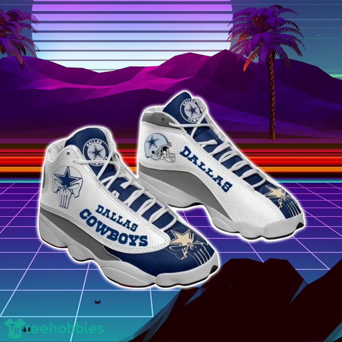 Dallas Cowboys Football Team Air Jordan 13 Sneakers For Fans Product Photo 1