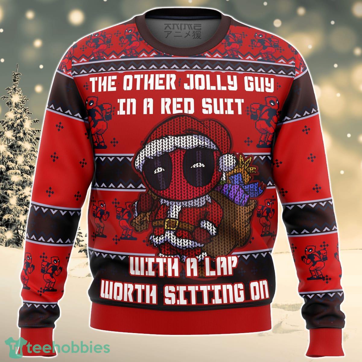 Deadpool Jolly Red Guy Ugly Christmas Sweater Great Gift For Men