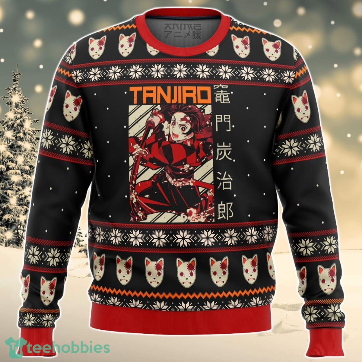 Demon Slayer Tanjiro Ugly Christmas Sweater Great Gift For Men Women Product Photo 1