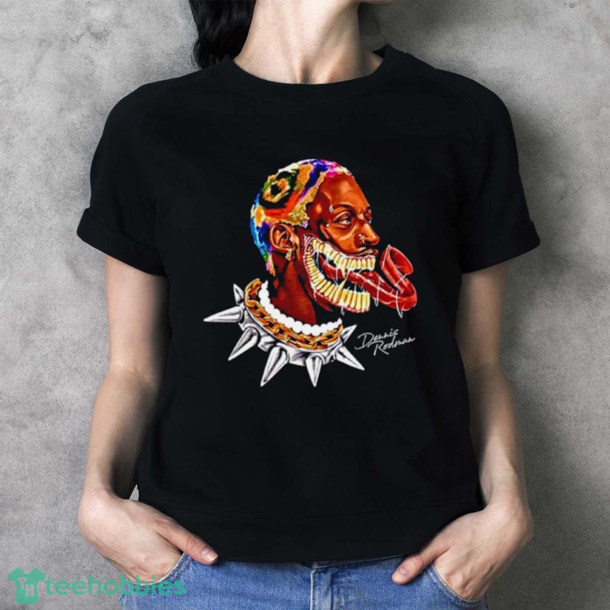 Dennis Rodman Art Acid Shirt - Ladies T-Shirt