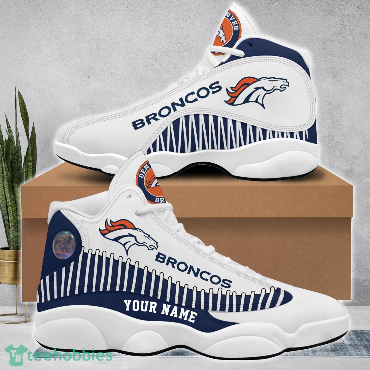 Denver Broncos Football Team Air Jordan 13 Running Shoes Gift For Fans Product Photo 1