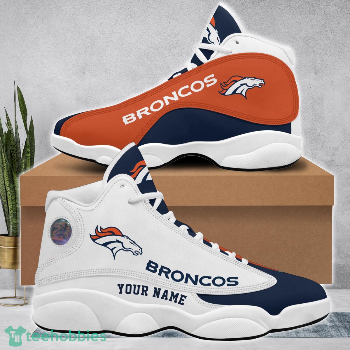 Denver Broncos Football Team Air Jordan 13 Running Shoes Impressive Gift For Fans Product Photo 1