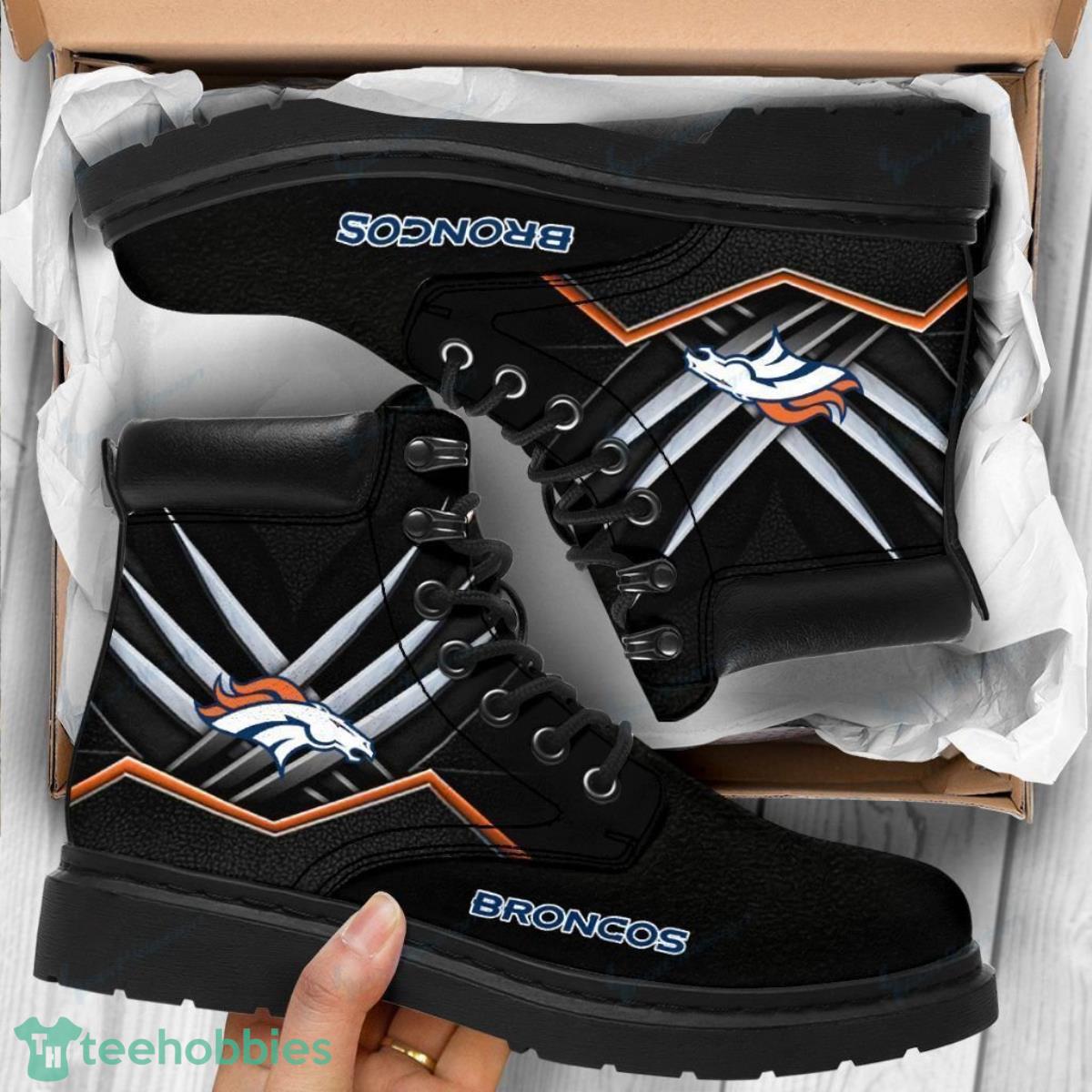 Denver Broncos Football Team Leather Boots Best Gift For Men And Women Fans Product Photo 1