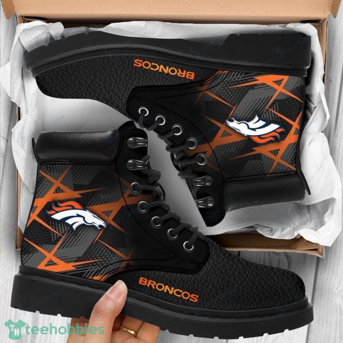Denver Broncos Football Team Leather Boots Great Gift For Men And Women Fans Product Photo 1