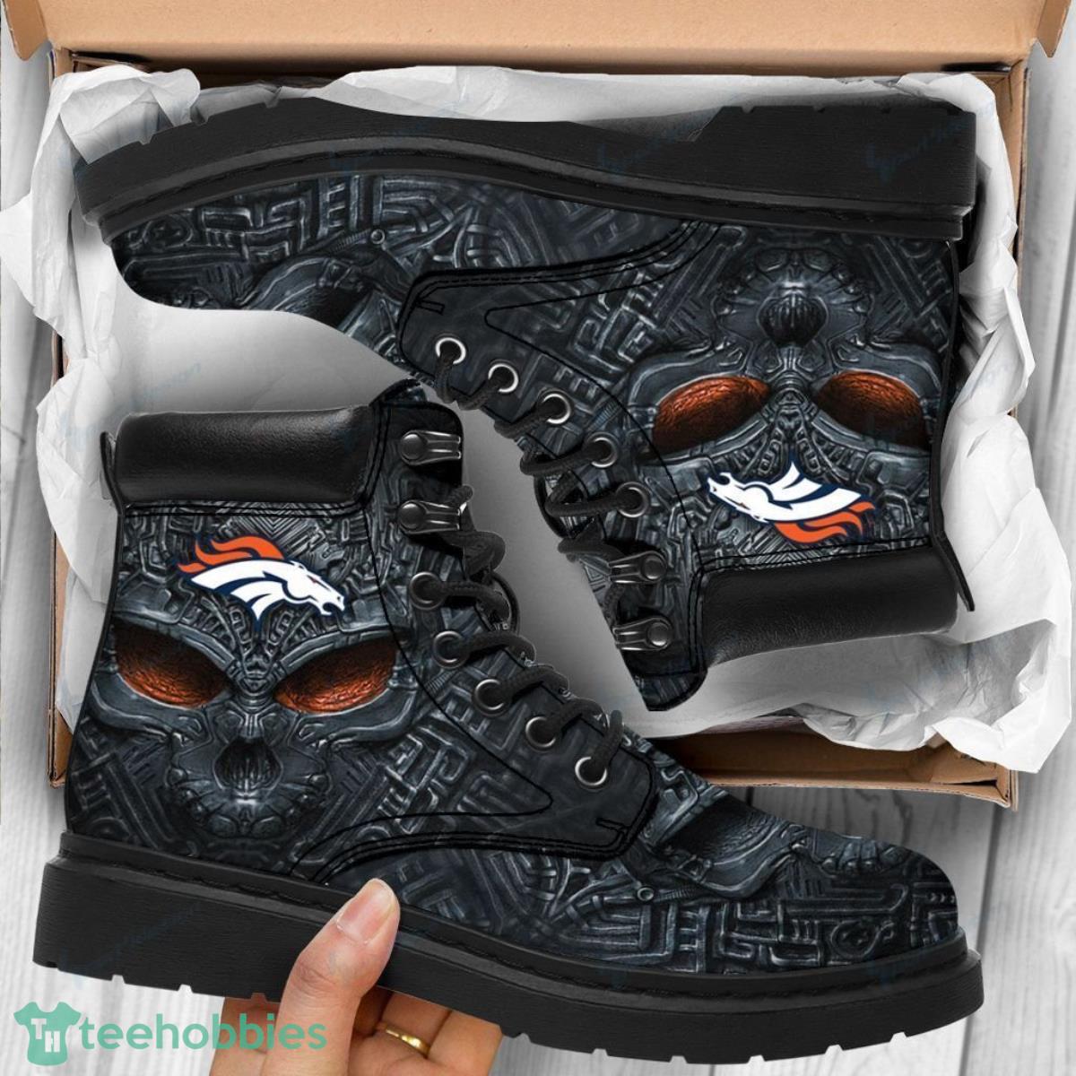 Denver Broncos Football Team Leather Boots Impressive Gift For Men And Women Fans Product Photo 1