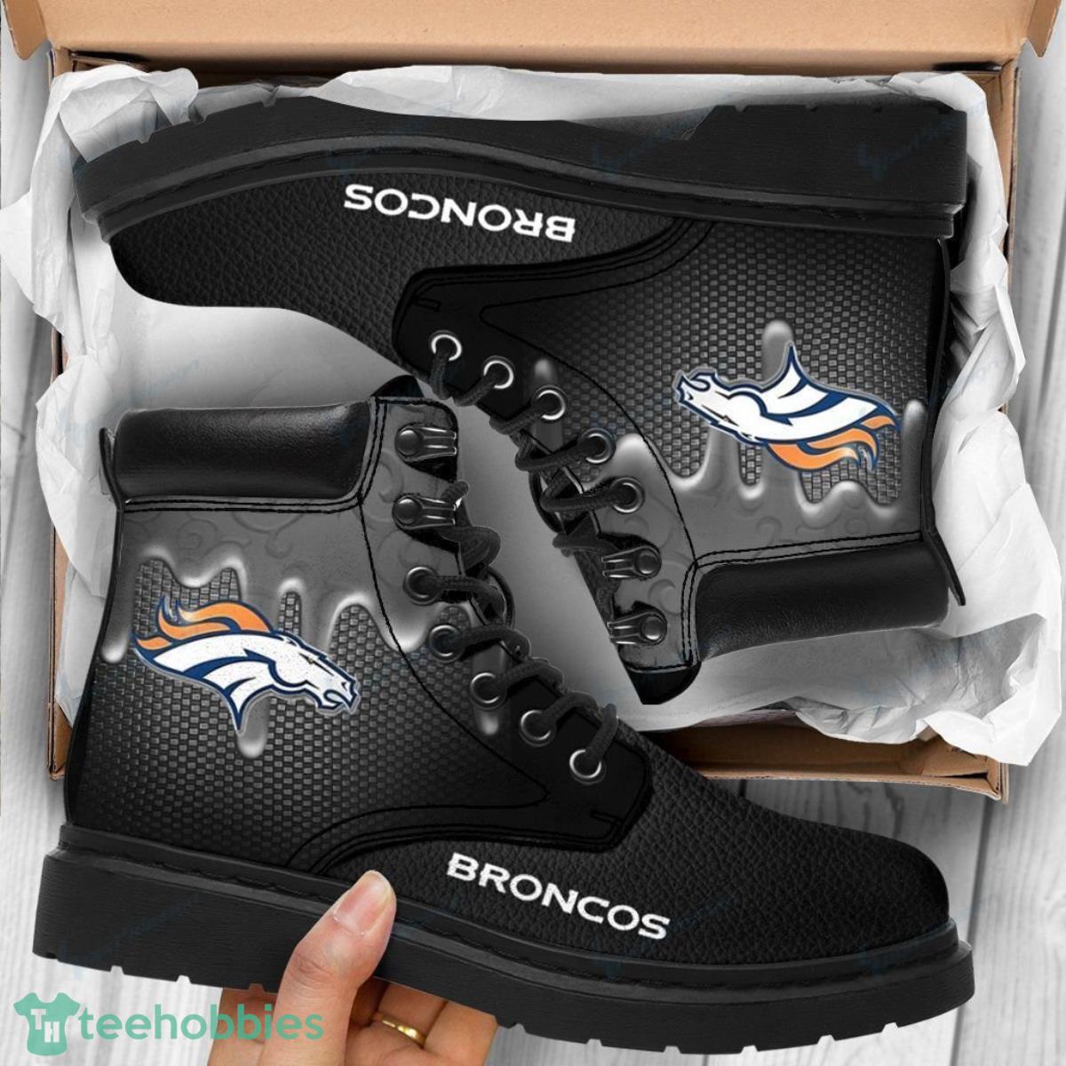 Denver Broncos Football Team Leather Boots Special Gift For Men And Women Fans Product Photo 1