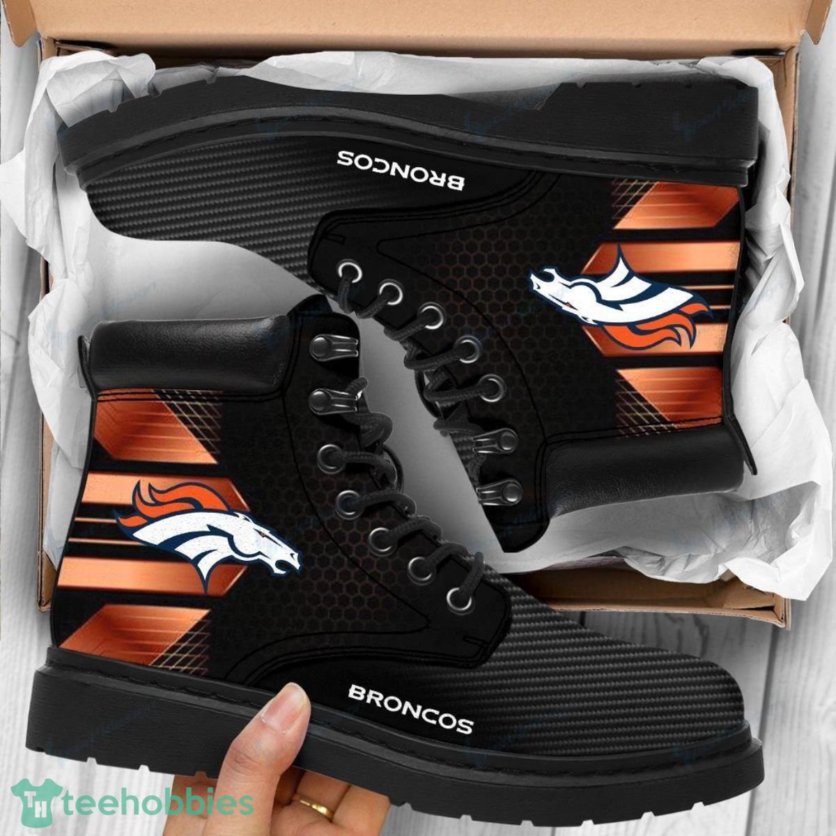 Denver Broncos Football Team Leather Boots Unique Gift For Men And Women Fans Product Photo 1