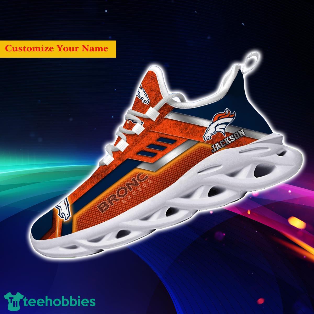 Denver Broncos NFL Custom Name Max Soul Shoes Impressive Gift For Men Women Fans Product Photo 2