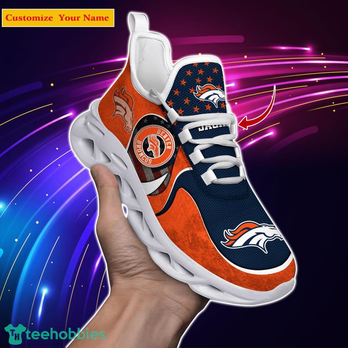 Denver Broncos NFL Custom Name Max Soul Shoes Special Gift For Men Women Fans Product Photo 1