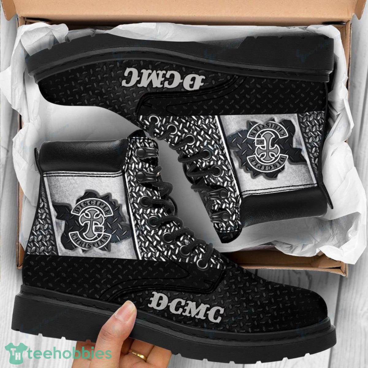 Disciple Christian Motorcycle Club Leather Boots Best Gift For Men And Women Fans Product Photo 1
