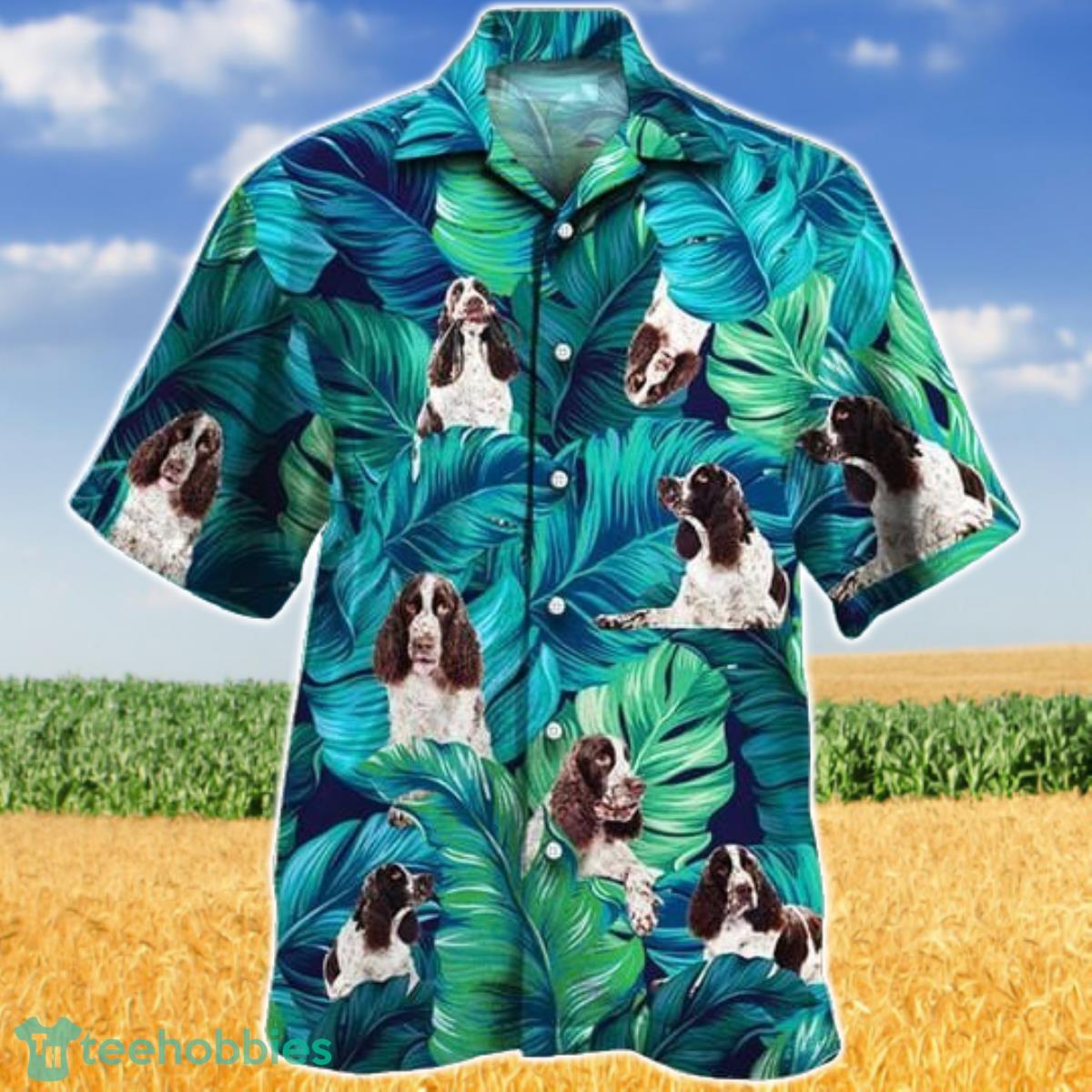 English Springer Spaniel Dog Lovers All Printed 3D Hawaiian Shirt For Men Women Product Photo 1