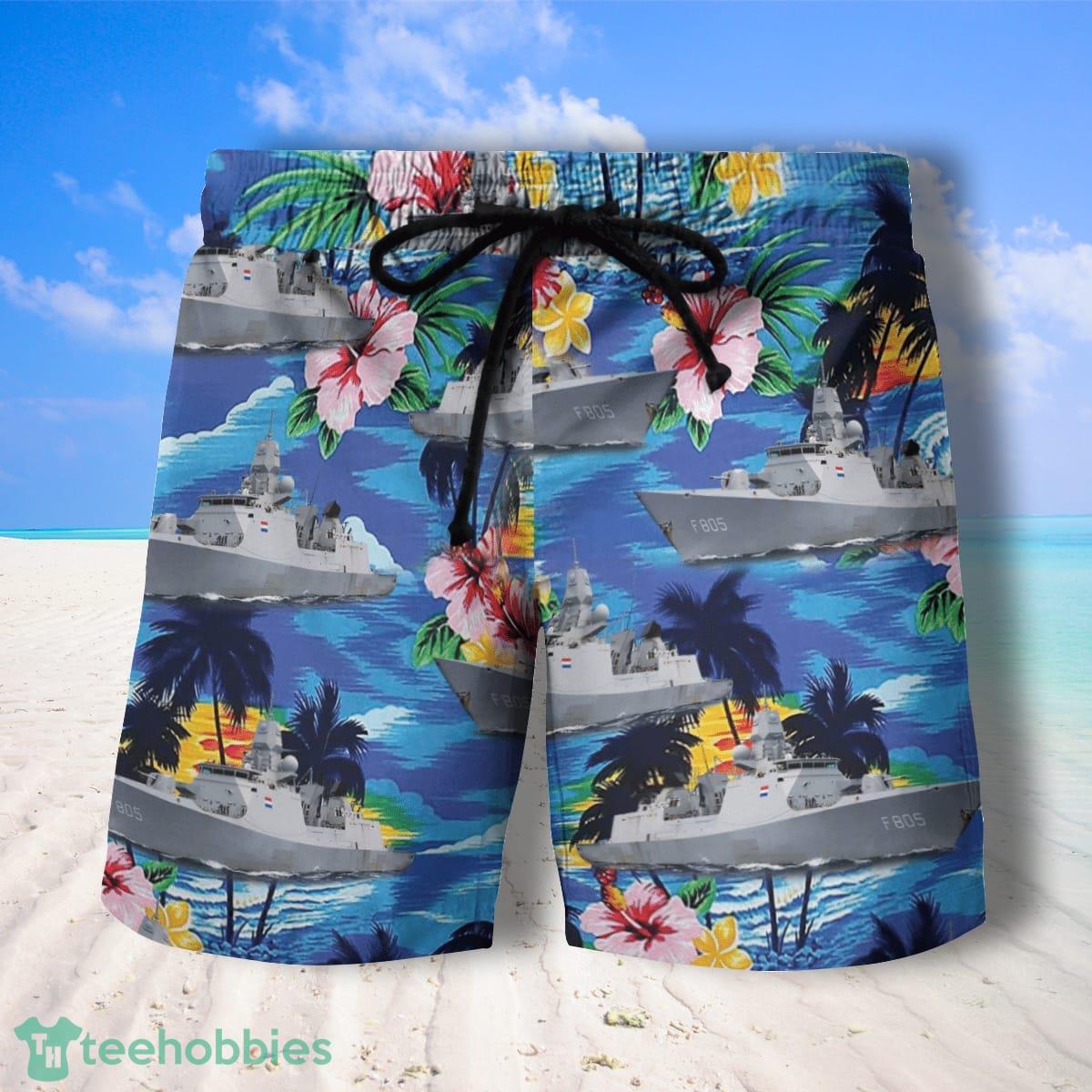 Evertsen (F805) Netherland Hawaiian Shirt And Shorts For Men Product Photo 2