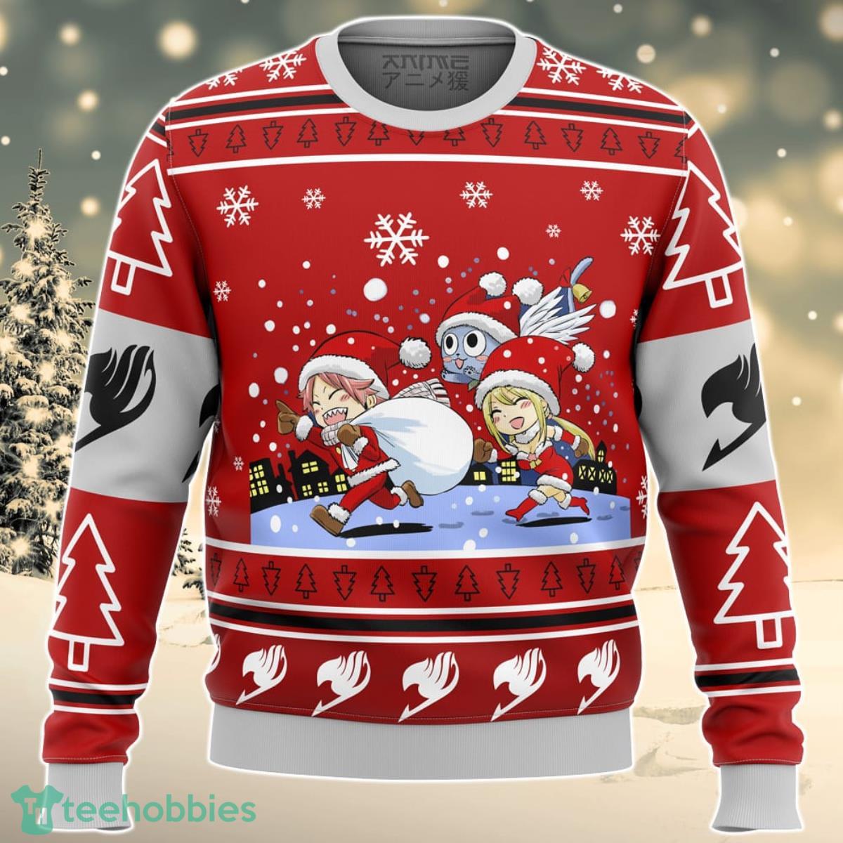 Fairy Tail Chibi XMAS Ugly Christmas Sweater Great Gift For Men Women Product Photo 1