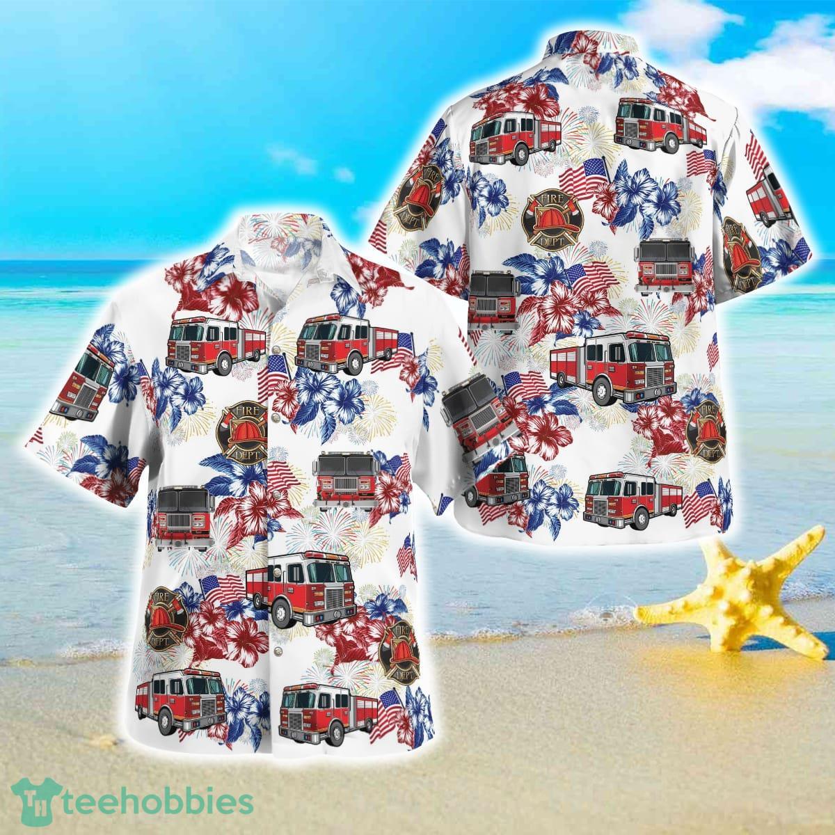Firefighter Fire Truck Hawaiian Shirt Great Style For Men Women Product Photo 1