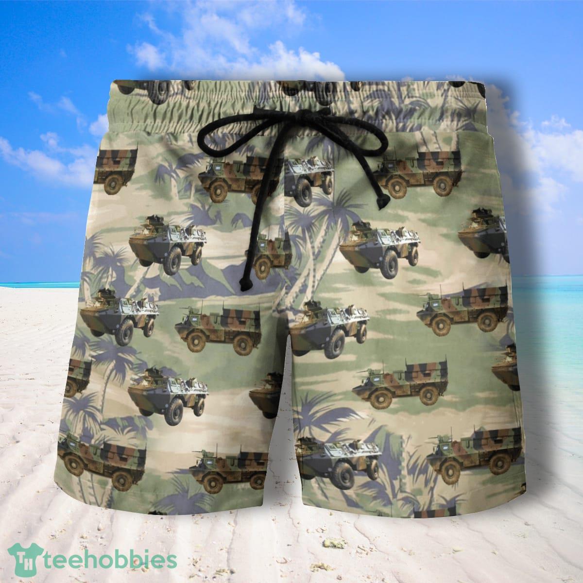 French Army Hawaiian Shirt & Shorts Great Style For Men Product Photo 2