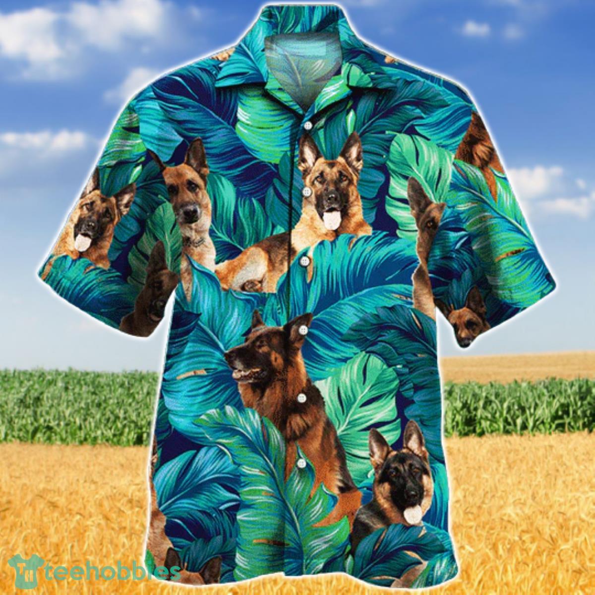 German Shepherd Dog Lovers All Printed 3D Hawaiian Shirt For Men Women Product Photo 1