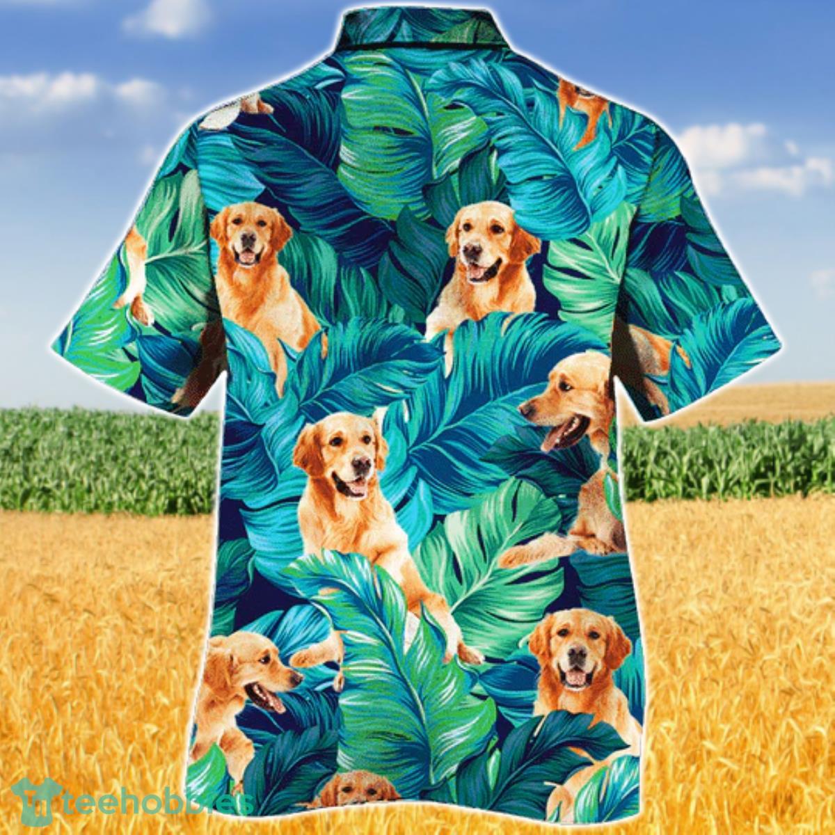 Golden Retriever Dog Lovers All Printed 3D Hawaiian Shirt For Men Women Product Photo 2