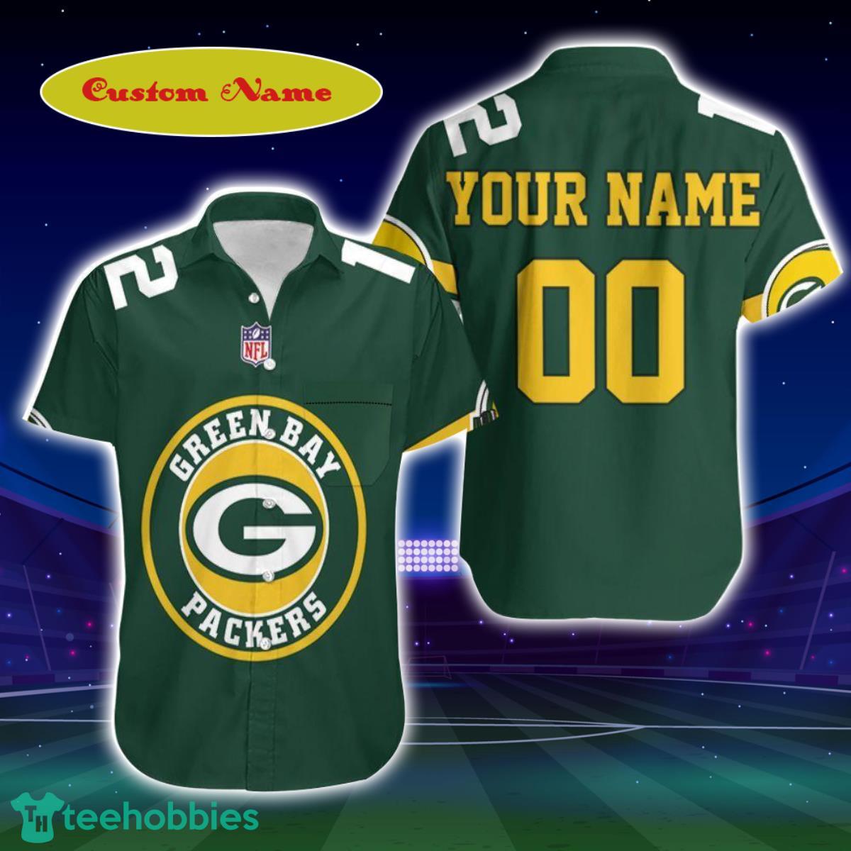 Green Bay Packers Aaron Rodgers 12 3D Custom Name Hawaiian Shirt Best Gift For Men And Women Product Photo 1