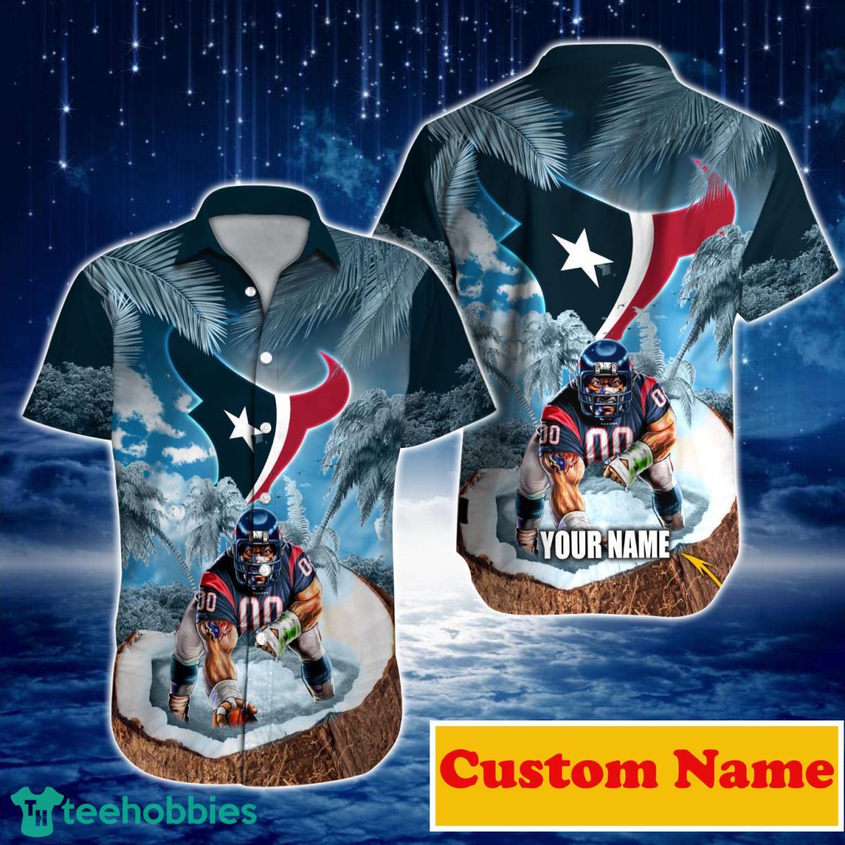 Houston Texans NF Custom Name Hawaiian Shirt For Men And Women Immpressive Gift For True Fans Product Photo 1