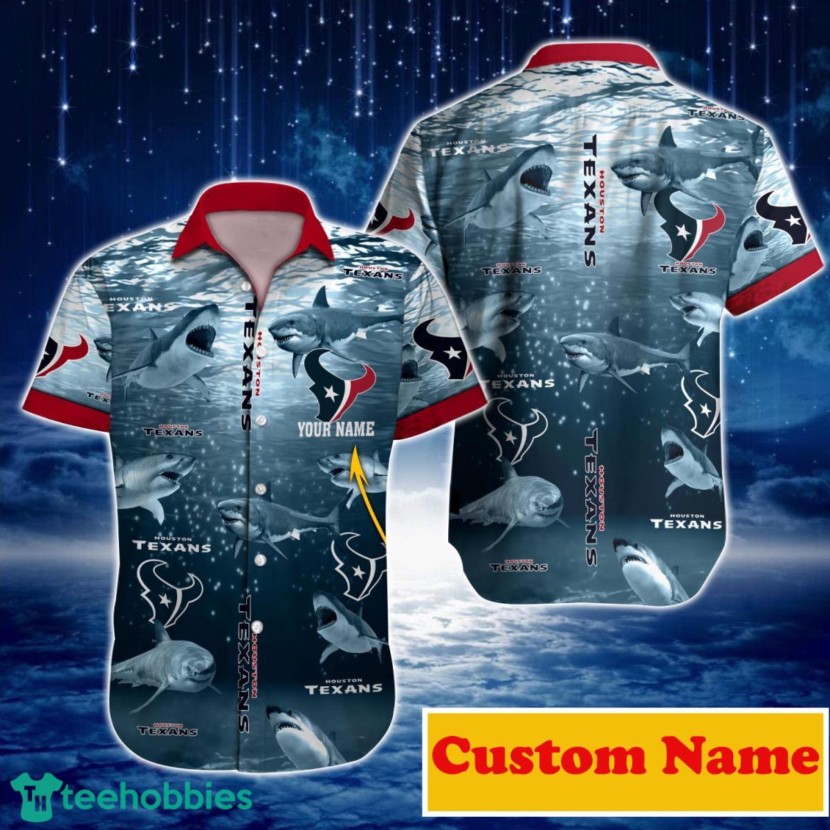 Houston Texans NFL Custom Name Hawaiian Shirt For Men And Women Best Gift For Fans Product Photo 1