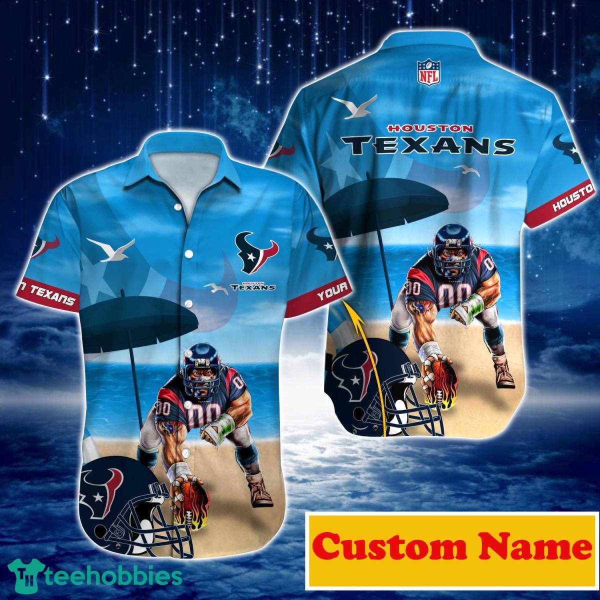 Houston Texans NFL Custom Name Hawaiian Shirt For Men And Women Best Gift For Real Fans Product Photo 1
