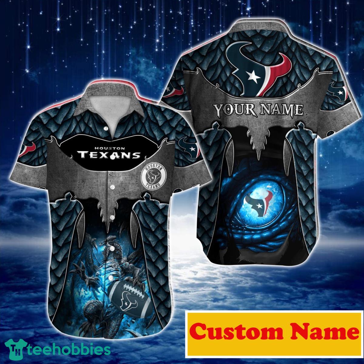 Houston Texans NFL Custom Name Hawaiian Shirt For Men And Women Best Gift For True Fans Product Photo 1