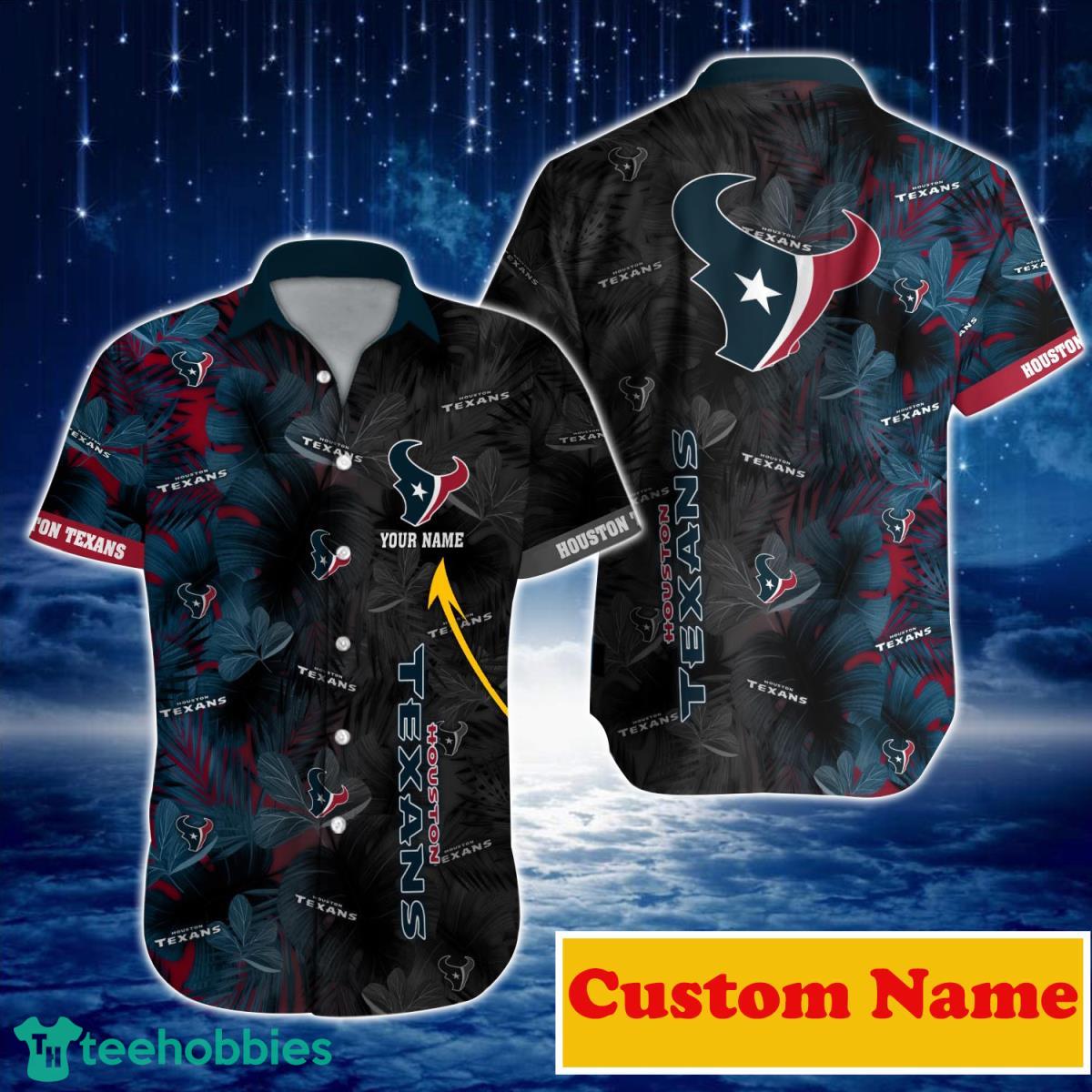 Houston Texans NFL Custom Name Hawaiian Shirt For Men And Women Gift For Fans Product Photo 1