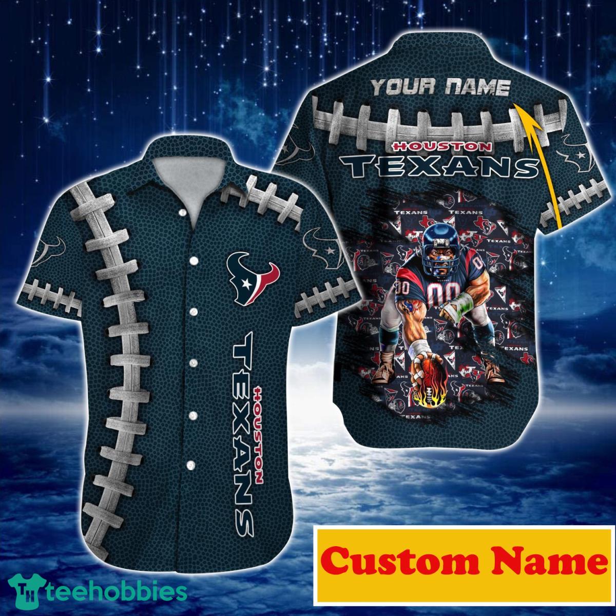 Houston Texans NFL Custom Name Hawaiian Shirt For Men And Women Special Gift For Real Fans Product Photo 1
