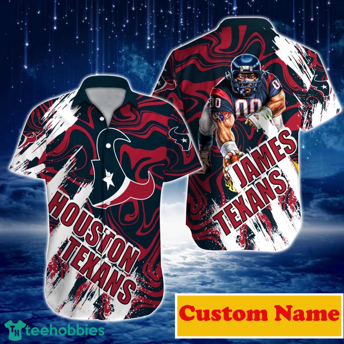Houston Texans NFL Custom Name Hawaiian Shirt For Men And Women Special Gift For True Fans Product Photo 1
