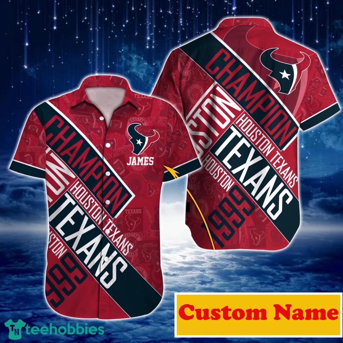 Houston Texans NFL Custom Name Hawaiian Shirt For Men Women Gift For Real Fans Product Photo 1