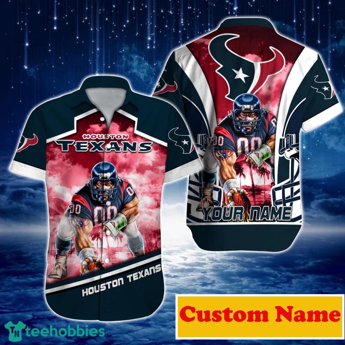 Houston Texans NFL Custom Name Hawaiian Shirt For Men Women Great Gift For Real Fans Product Photo 1