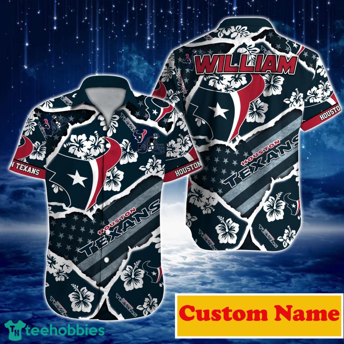 Houston Texans NFL Custom Name Hawaiian Shirt For Men Women Unique Gift For Real Fans Product Photo 1