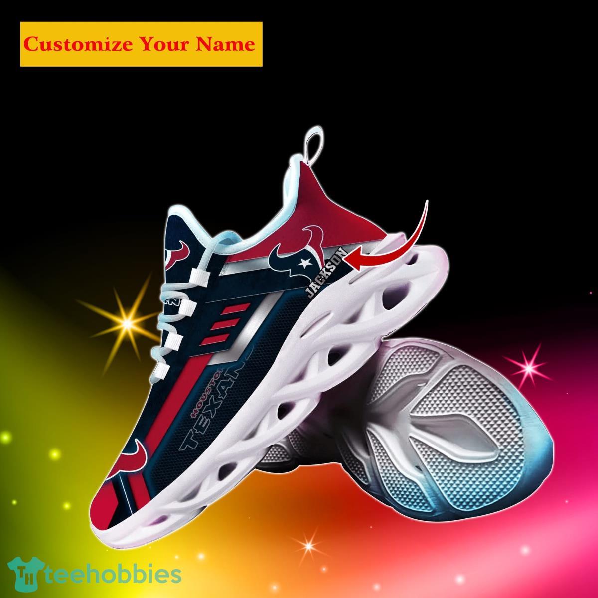 Houston Texans NFL Custom Name Max Soul Shoes Impressive Gift For Men Women Fans Product Photo 2