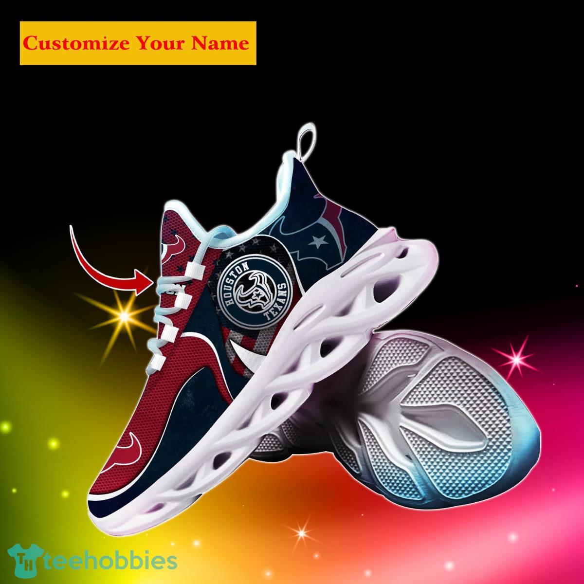 Houston Texans NFL Custom Name Max Soul Shoes Special Gift For Men Women Fans Product Photo 2