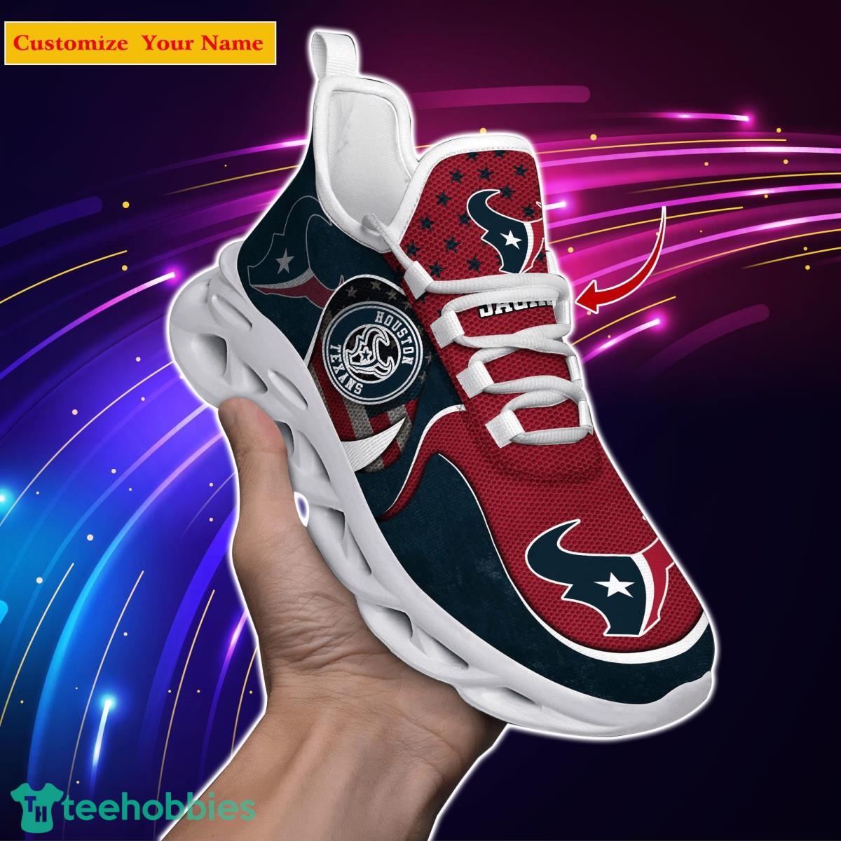 Houston Texans NFL Custom Name Max Soul Shoes Special Gift For Men Women Fans Product Photo 1
