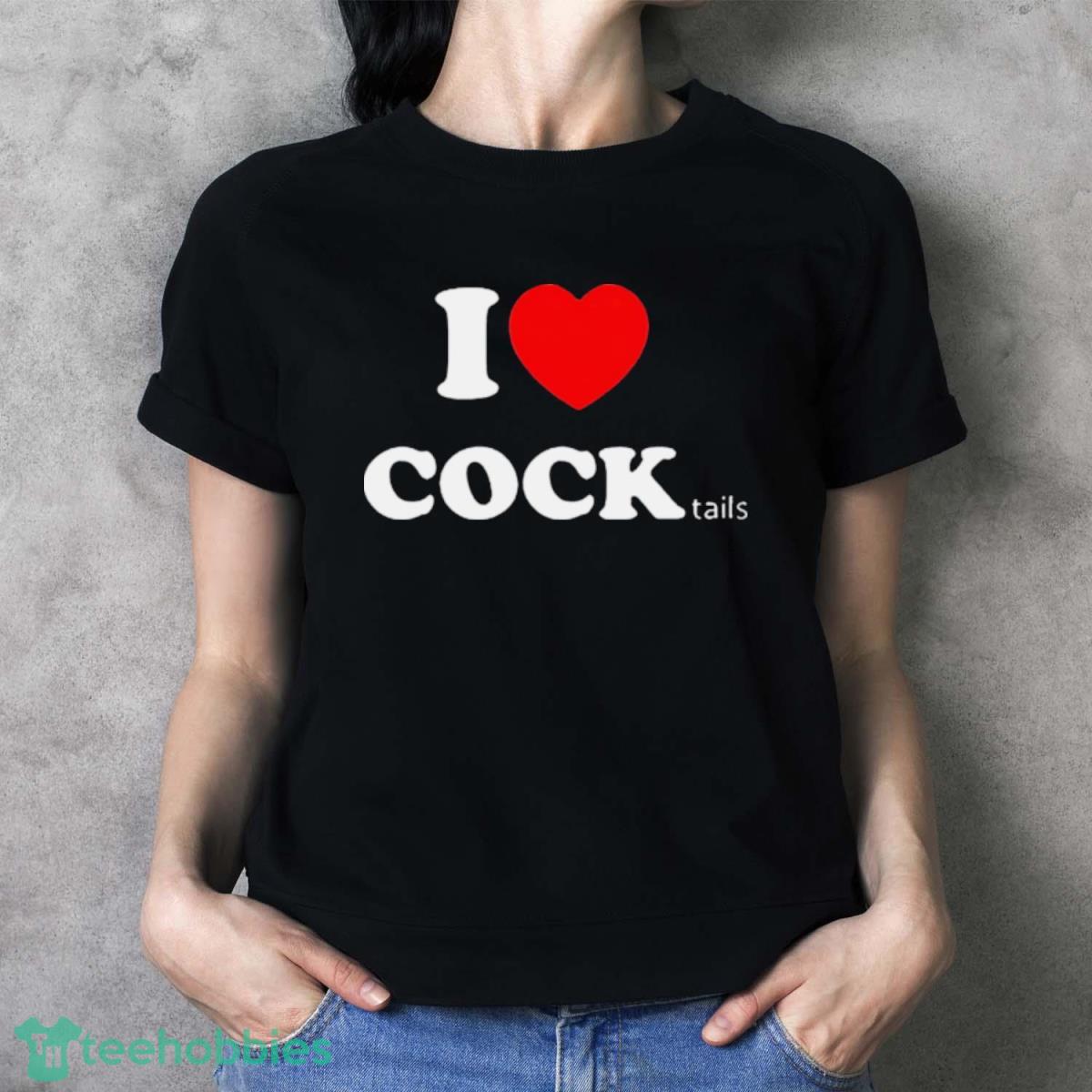 I Love Cocktails Tails Shirt - Ladies T-Shirt