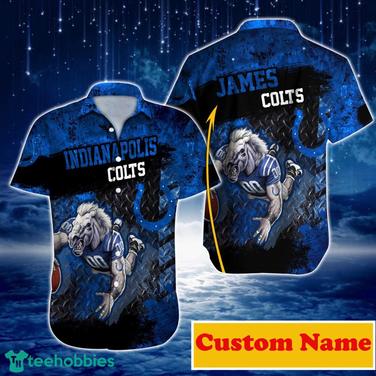 Indianapolis Colts NFL Custom Name Hawaiian Shirt For Men And Women Great Gift For True Fans Product Photo 1
