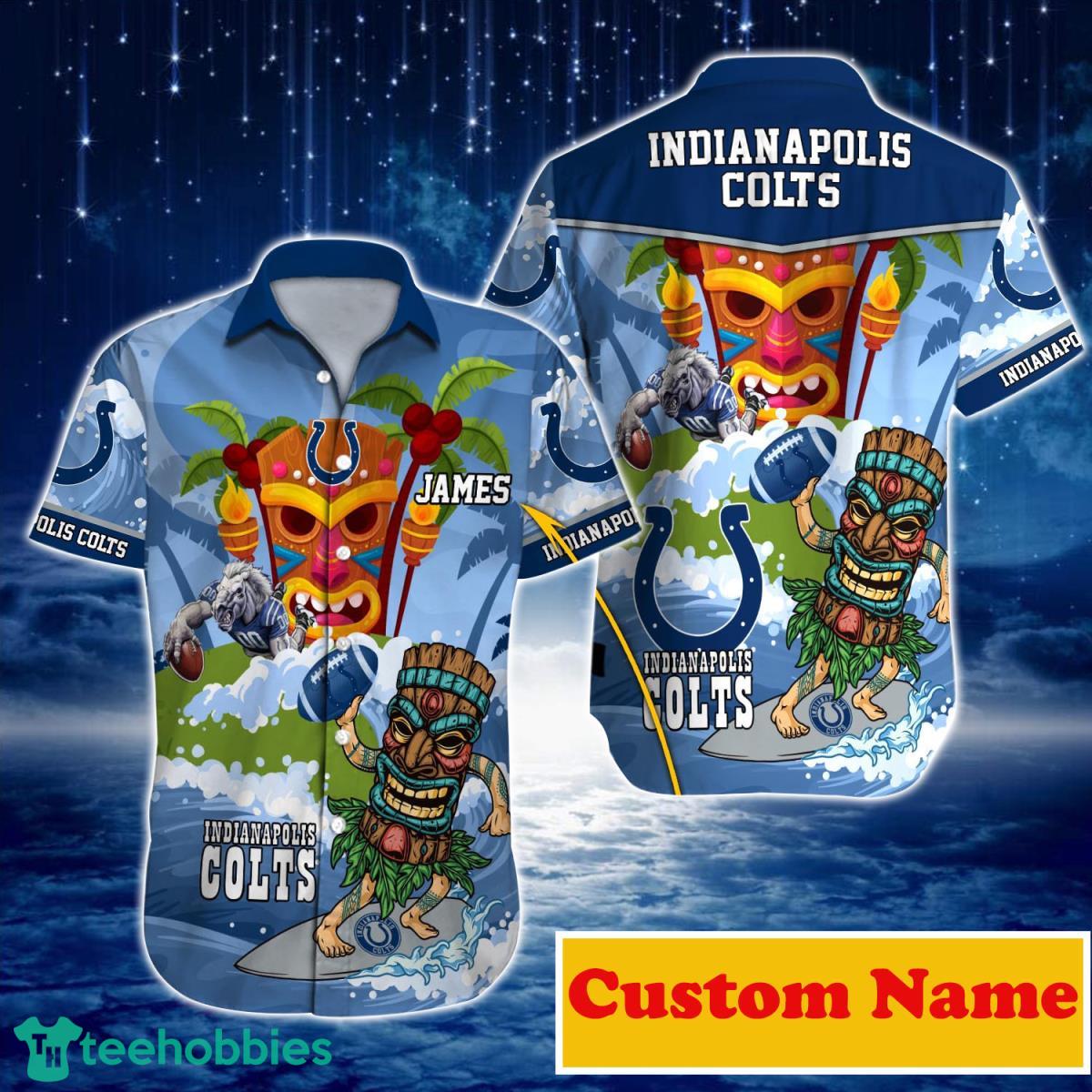 Indianapolis Colts NFL Custom Name Hawaiian Shirt For Men And Women Style Gift For Real Fans Product Photo 1