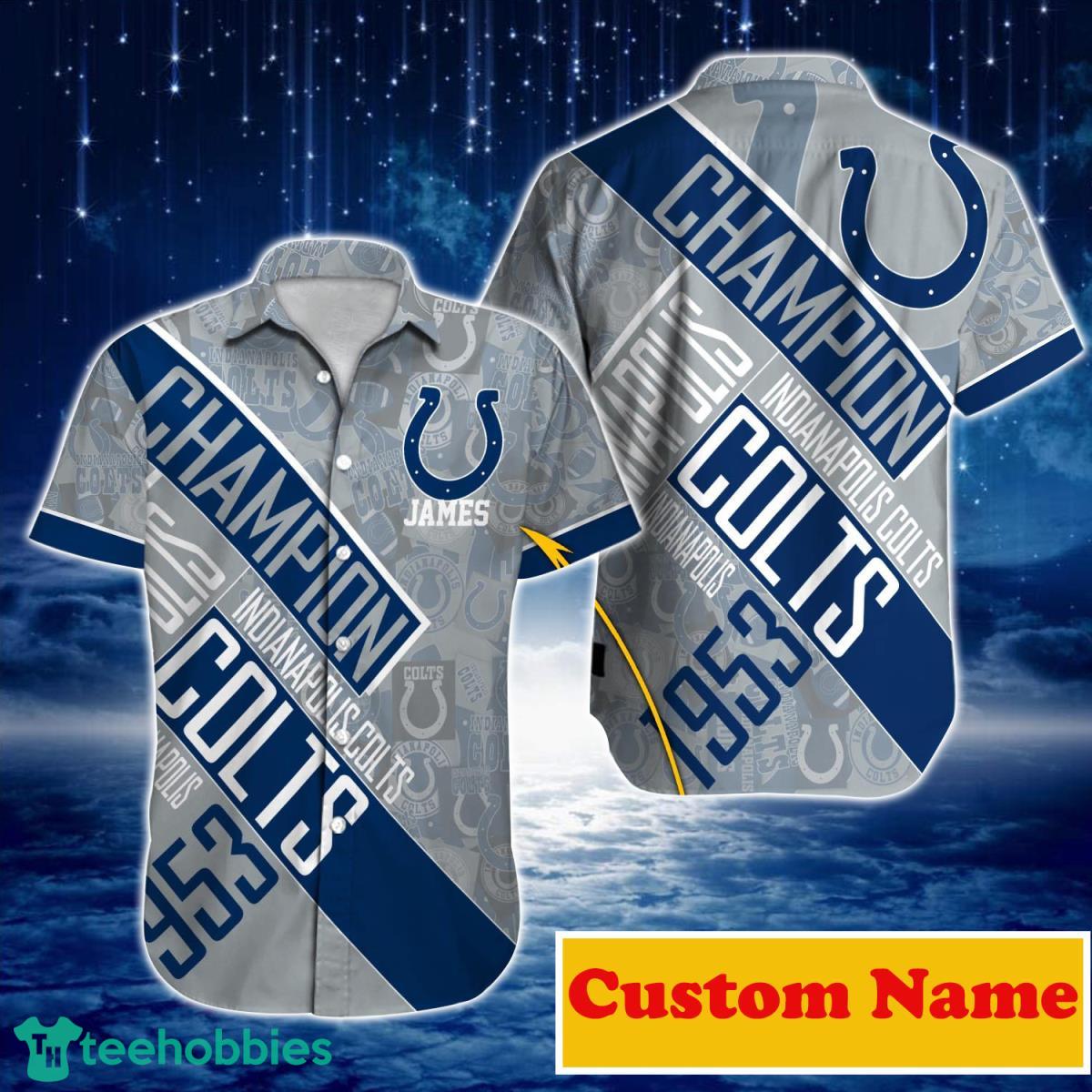 Indianapolis Colts NFL Custom Name Hawaiian Shirt For Men Women Gift For Real Fans Product Photo 1