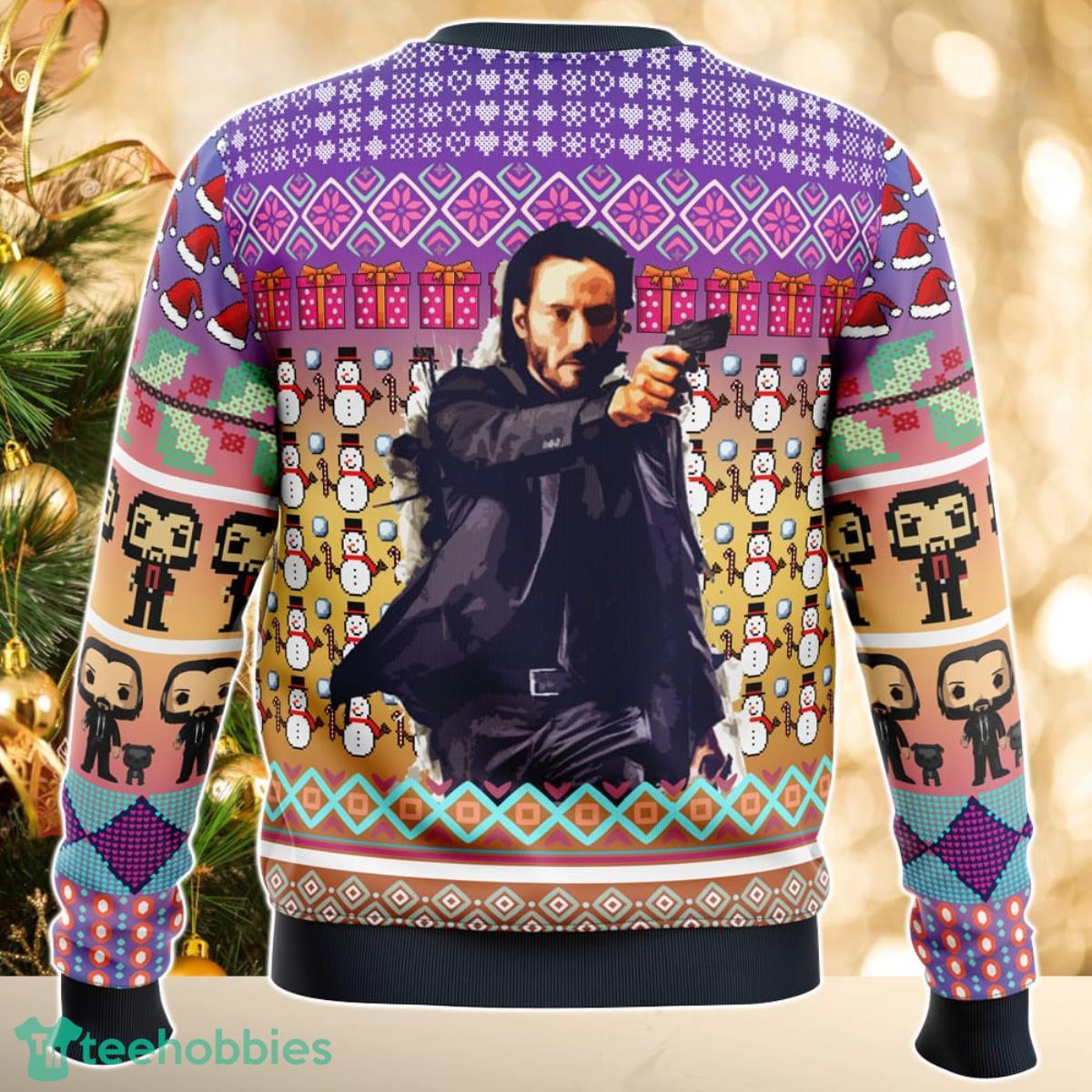 John Wick Ugly Christmas Sweater Great Gift For Men Women Product Photo 2
